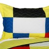 Slickblue Full/Queen 3 PC Quilt Set, Vermicelli-Quilted TC Fabric, Plaid Design, 13 Color Options, 90.5"x90.5" - 3 of 4