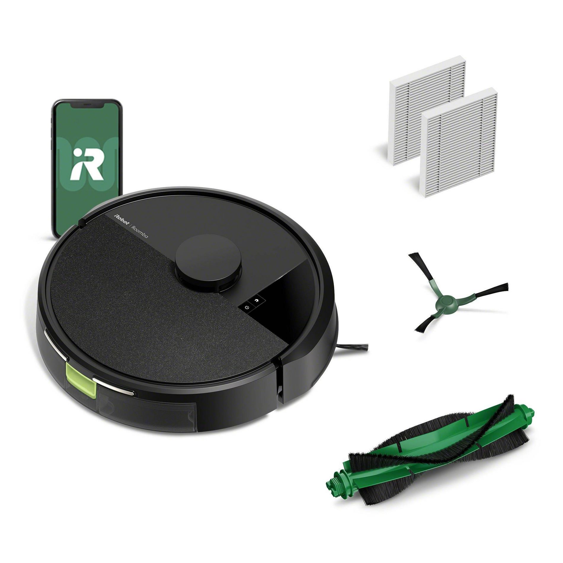 iRobot Roomba 105 Vacuum - Easy-to-Use, Intense Power-Lifting Suction, LiDAR Navigation, Multi-Surface Cleaning, Cleans in Neat Rows, Self-Charging