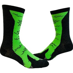Crazy Dog T-Shirts Men's Dinosaur Foot Socks Funny Jurassic T-Rex Dino Lover Novelty Footwear - 1 of 4