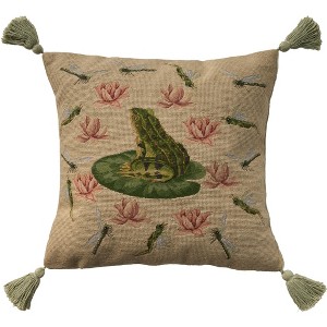 Mina Victory Vintage Frog Indoor Throw Pillow - 1 of 4