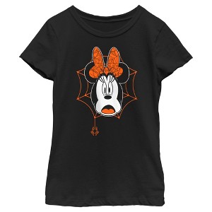 Girl's Mickey & Friends Minnie Mouse Frightened T-Shirt - 1 of 4