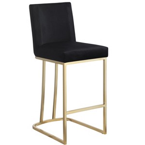 TiramisuBest Set of 2 Counter Height Swivel Barstools, 26in H Seat Height, Upholstered Fabric in Ivory, Wood & Fabric Beige Bar Stools - 1 of 4