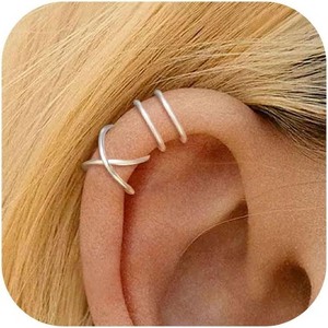 Ear Cuffs Non Piercing Ear Cuff Earrings for Women Trendy Clip on Cartilage Earring Stacks Non Pierced - 1 of 4