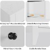 5 Drawer Dresser, White Wooden Chest of Drawers, Storage Cabinet Organizer for Office, Living Room, Hallway - 3 of 4