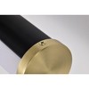 Nuvo Lighting Solano - Light Vanity in  Black/Brushed Brass - 2 of 4