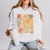 Simply Sage Market Fall Floral Glitter Lightweight Garment Dyed Sweatshirt - 2 of 4