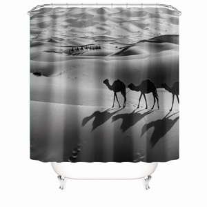 Camel In The Desert Shower Curtains for Bathroom Waterproof Fabric Bath Curtain Durable Soft Stylish Bathroom Decor 72x72 Inch - 1 of 1
