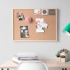 U Brands 23"x35" Birch Wood Frame Bulletin Board - 2 of 4