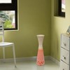 Uniquewise 27" Contemporary Bamboo Floor Flower Vase Hourglass Design for Dining, Living Room, Entryway Decoration - 2 of 4