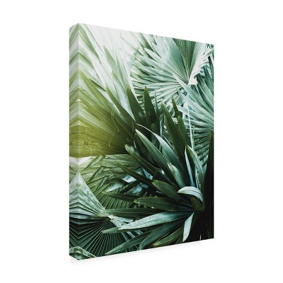 Incado Green Botanical Outdoor Canvas Print 14x19