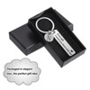 Unique Bargains Stainless Steel Personalized Durable Keychain with Gift Box 1 Set - 4 of 4