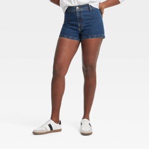 Women's High-Rise Sailor Jean Shorts - Universal Thread™ - 1 of 3