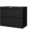 2 Drawer Lateral File Cabinet with Lock, Filing Cabinets for Home Office, Storage Cabinets for Hanging Files Letter/Legal/F4/A4 - 3 of 4