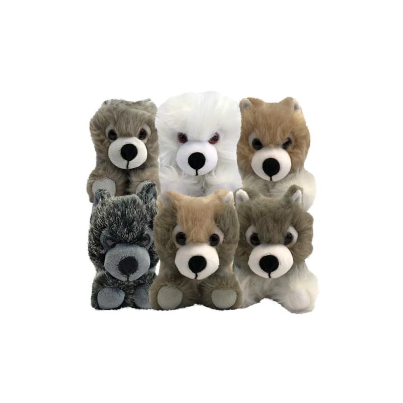 Factory Entertainment Game of Thrones Exclusive 6-Inch Plush Direwolf Prone Cub 6-Pack, 2 of 3