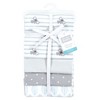 Hudson Baby Cotton Flannel Receiving Blankets 4-Pack, Koala Stripe , One Size - 2 of 4