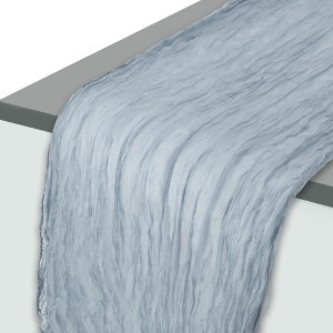 Unique Bargains Table Runner 157.48"L x 35.43"W Blue 1 Pc - 1 of 4