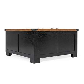 Flash Furniture Wyatt Farmhouse Storage Coffee Table with Hinged Lift Top, Large Coffee Table with Hidden Storage
