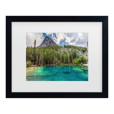 Trademark Fine Art Pierre Leclerc Grassi Lakes Matted Framed Art