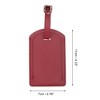 Unique Bargains Solid Color Texture Luggage Tag 1 Pc - 2 of 4