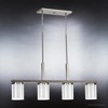 Urban Ambiance Luxury Contemporary Chandelier,  14.75"H x 4.875"W,  Brushed Nickel Finish, UHP3220 - 3 of 4
