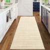 Modern Solid Color Rug Washable Rug with Non Slip TPR Backing, Minimalist Plain Carpet - 3 of 4
