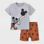 Toddler Boys' Disney Mickey Mouse Top and Bottom Set - White