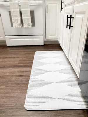 Farmhouse Living Buffalo Check Rustic Comfort Anti Fatigue Kitchen Mat -  18 X 30 - Grey/white - Elrene Home Fashions : Target