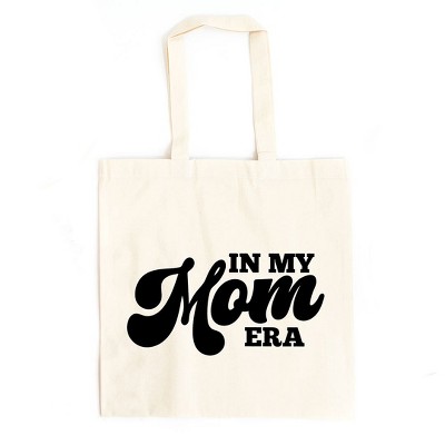 City Creek Prints In My Mom Era Canvas Tote Bag - 15x16 - Natural