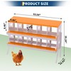 Garvee 8/10-Hole Metal Chicken Nesting Box with Perch, Roll-Away Egg Design, Wall Mount or Freestanding, Heavy-Duty Galvanized Steel - 2 of 4