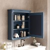 NicBex 27"x24" Elegant Wall Mounted Bathroom Cabinet with Mirror&3 Adjustable Shelves,Mirrored Medicine Cabinet for Bathroom,Matte Finish - 2 of 4