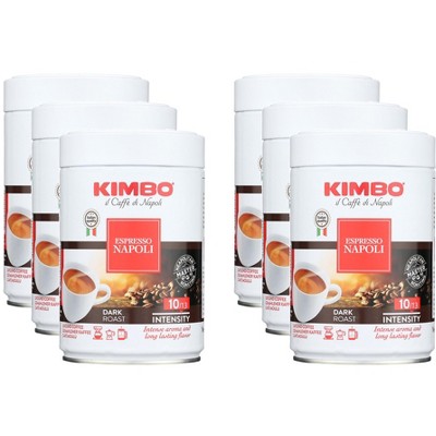 Kimbo Coffee Espresso Napol Ground - Pack of 6 - 8.8 oz