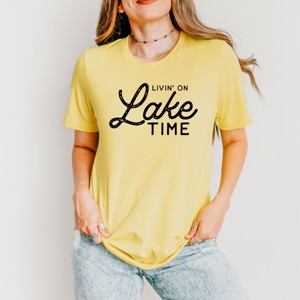Simply Sage Market Livin' On Lake Time Short Sleeve Tee - 1 of 4
