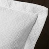 Basketweave Cotton Matelasse Decorative Bedspread and Pillow Sham Set by Blue Nile Mills - image 3 of 4