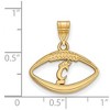 Black Bow Jewelry 14k Yellow Gold Plated Sterling Silver Cincinnati Bearcats NCAA Pendant - 2 of 3