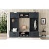 VYNXARIA 4-in-1 Detachable Hall Tree with Storage & 7 Hooks - Antique Blue Entryway Solution - 3 of 4