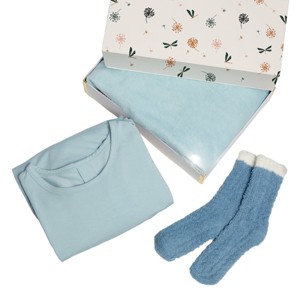 Pure Fiber Women's Three Piece Be Home Pajama Gift Set - 1 of 4