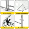 Chicken Coop, Chicken Run - Large Metal with Cover, Double Door, Walk-in Pen for Outdoor Farm Yard (6.6'L x 9.8'W x 6.6'H) - 2 of 4