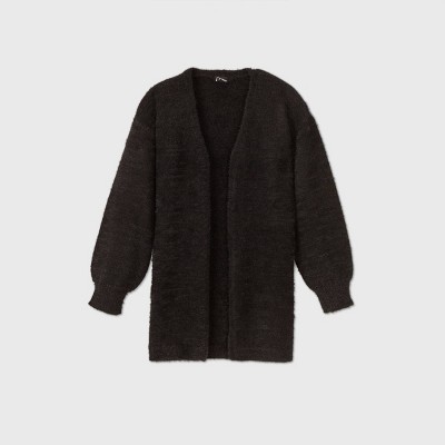 girls open front cardigan