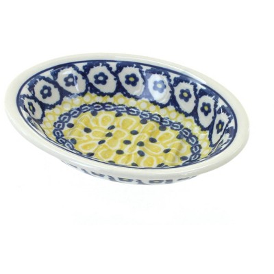 Blue Rose Polish Pottery 510 Ceramika Artystyczna Soap Dish