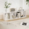 HOMLUX 4-Tier Bookcase with 4 Open Cubbies Storage Shelf Display Organizer, White - 4 of 4