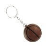 Unique Bargains Metal Plastic Basketball Keyring Pendant Keychain Silver Tone Brown 1 Pc - 3 of 4
