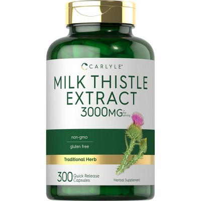 Carlyle Milk Thistle Extract 3000mg | 300 Capsules