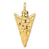 Black Bow Jewelry 14k Yellow Gold Polished Arrowhead Pendant - 3 of 4