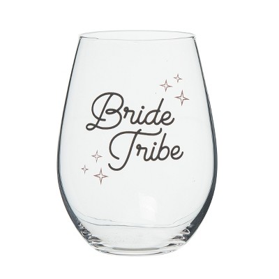 Totalee Gift Bride Tribe Wine Glass Glass Clear 18 oz