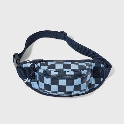 Kids' Checkered Sling Pack - art class™ Blue