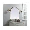 Elegant Lighting Metal Frame Arch Mirror 33x36 Inch in Brass - 3 of 4