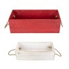 Northlight Wooden Organizer Christmas Boxes - 16" - Red and White - Set of 2 - 4 of 4