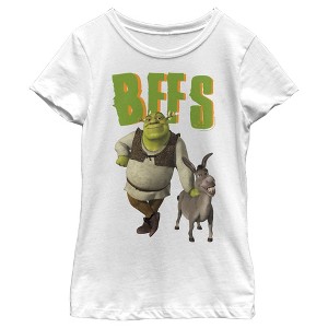 Girl's Shrek Donkey and Shrek Best Friends T-Shirt - 1 of 4