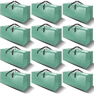 6/12pack Heavy Duty Extra Large Moving Bags W/Backpack Straps - Strong Handles & Zippers - 1 of 4