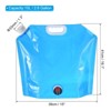 Unique Bargains Camping Hiking PE Foldable Water Container Bag with Spigot Blue - 2 of 4